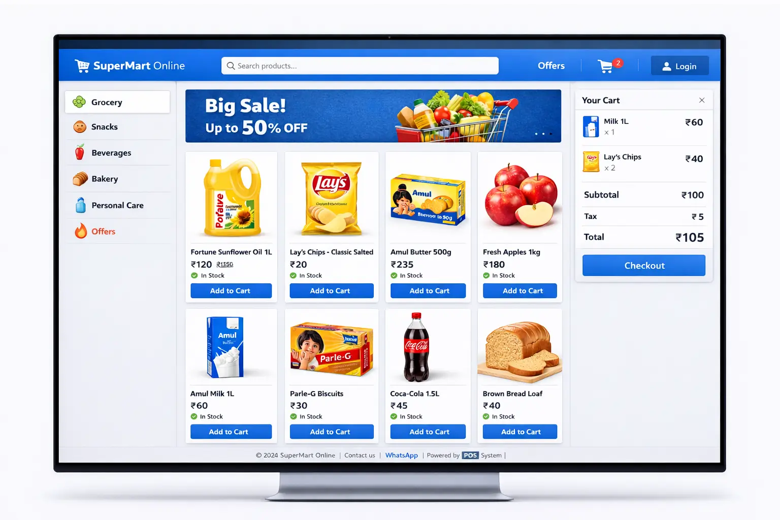 RozPOS Storefront - Online Store